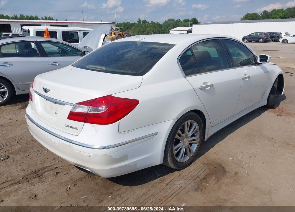 2012 HYUNDAI GENESIS 3.8 VIN: KMHGC4DD0CU161340