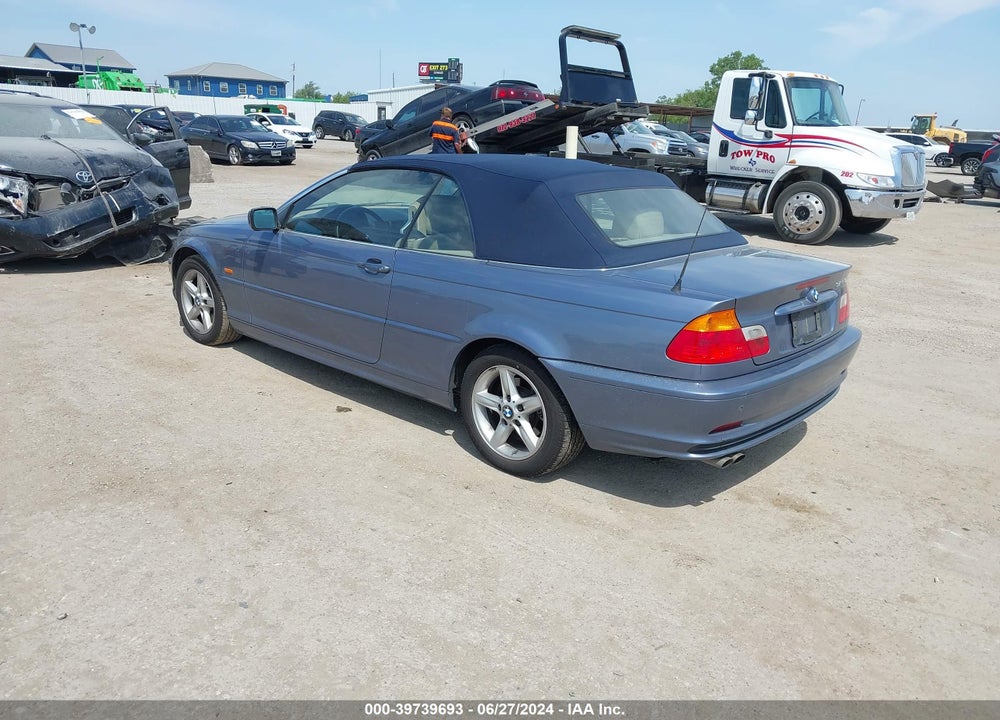 2002 BMW 325CI VIN: WBABS33472PG86972