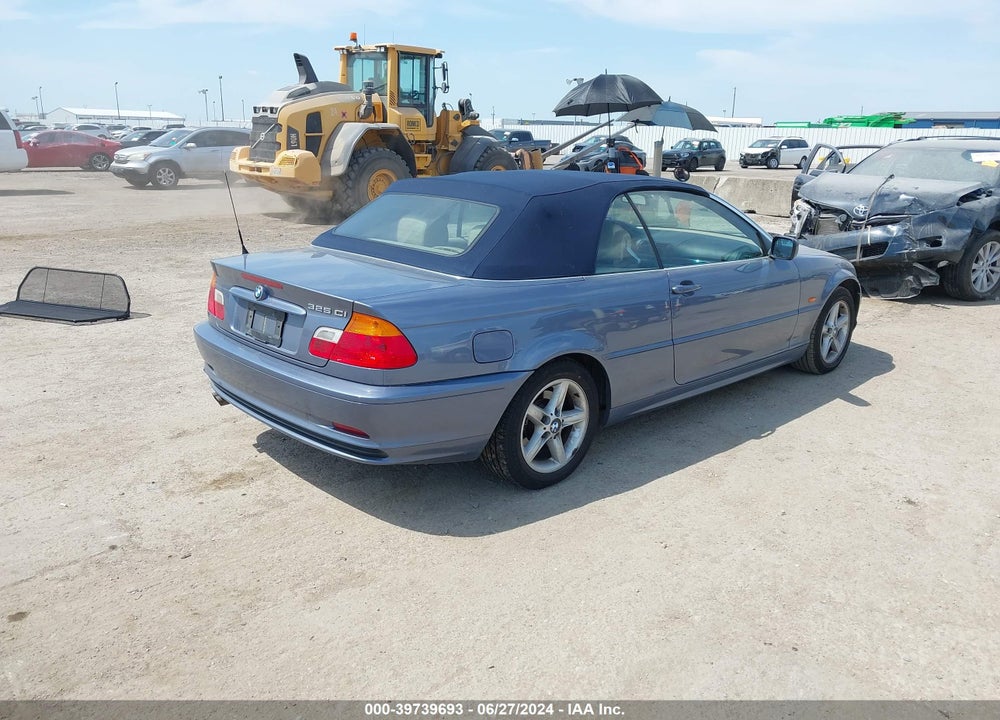 2002 BMW 325CI VIN: WBABS33472PG86972