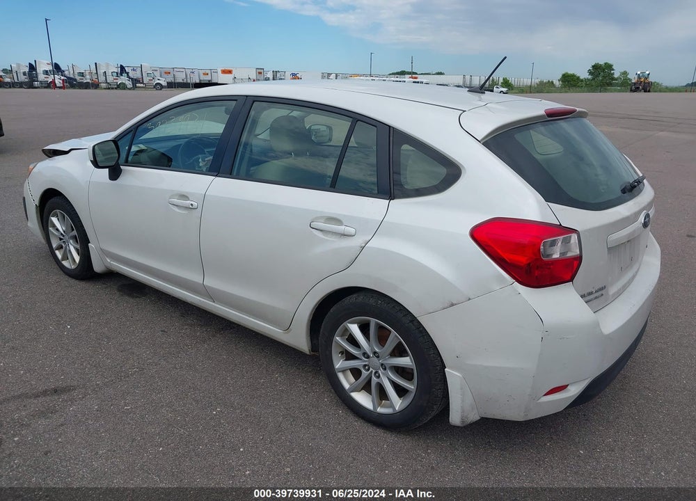 2013 SUBARU IMPREZA 2.0I PREMIUM VIN: JF1GPAC6XD2877868