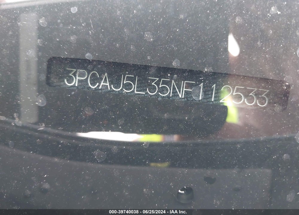 2022 INFINITI QX55 SENSORY AWD VIN: 3PCAJ5L35NF112533