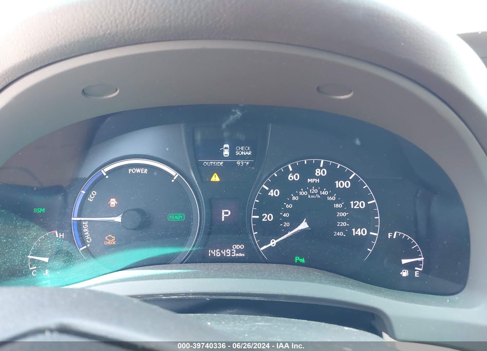 2013 LEXUS RX 450H VIN: JTJBC1BA8D2445993