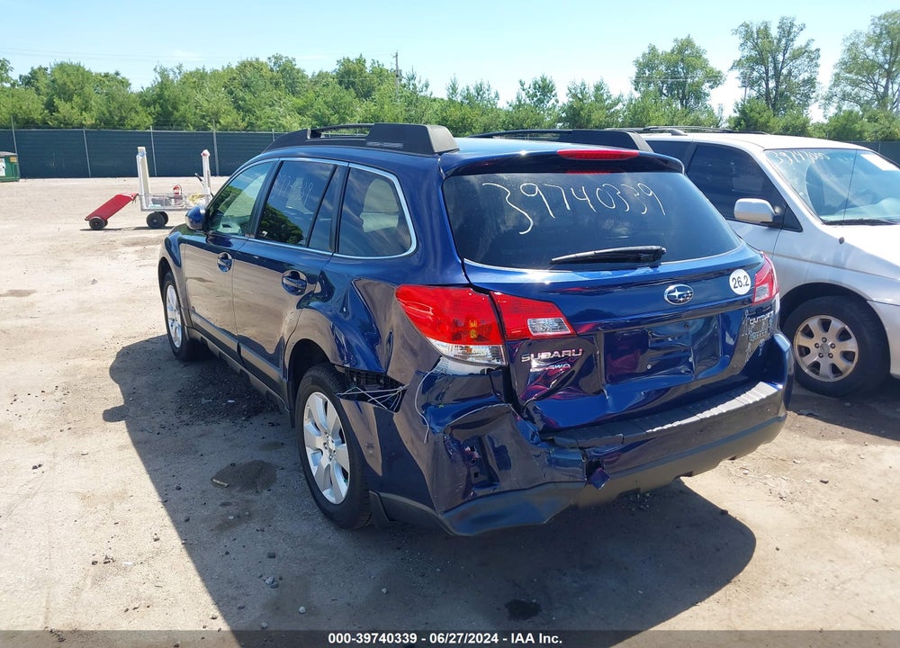 2011 SUBARU OUTBACK 2.5I PREMIUM VIN: 4S4BRCGC4B3416503