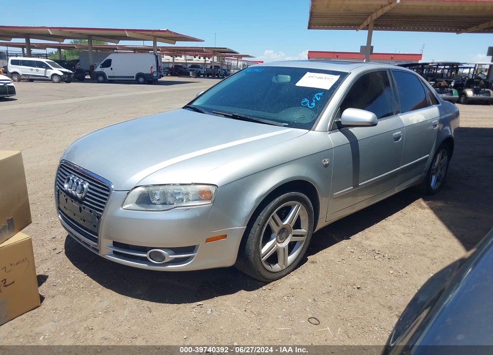 2007 AUDI A4 2.0T VIN: WAUAF78E37A137253