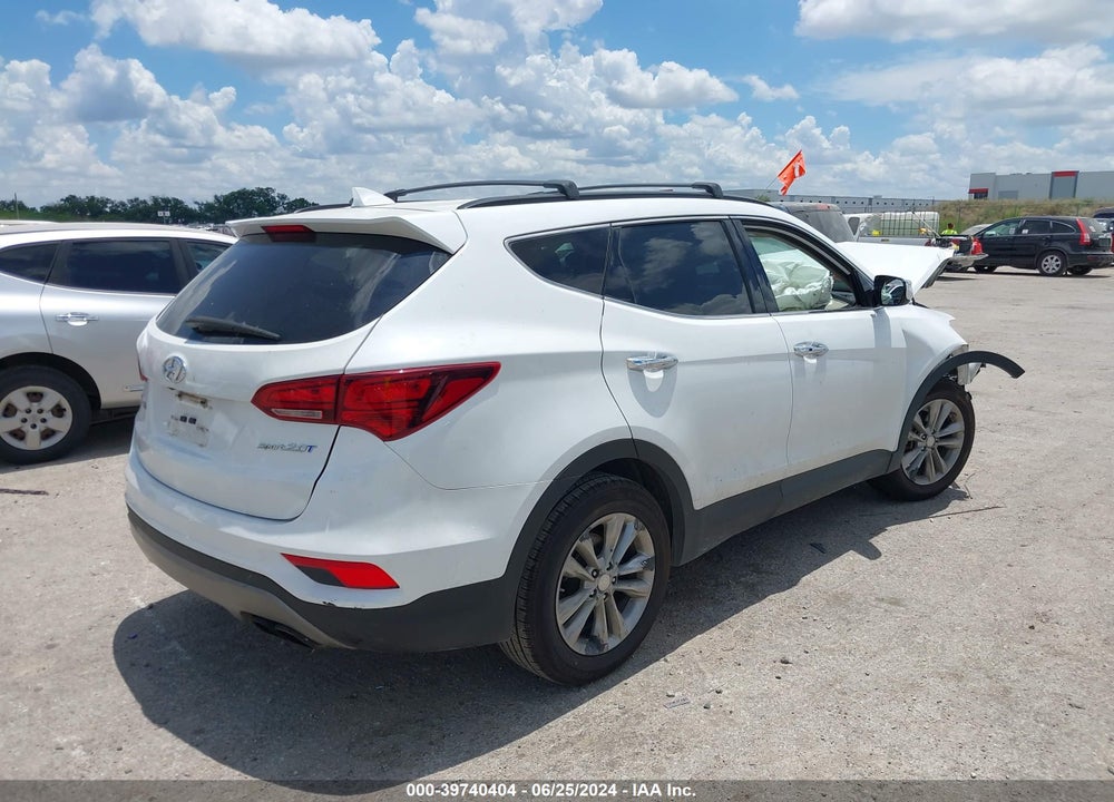 2017 HYUNDAI SANTA FE SPORT 2.0T VIN: 5XYZU4LA1HG482605
