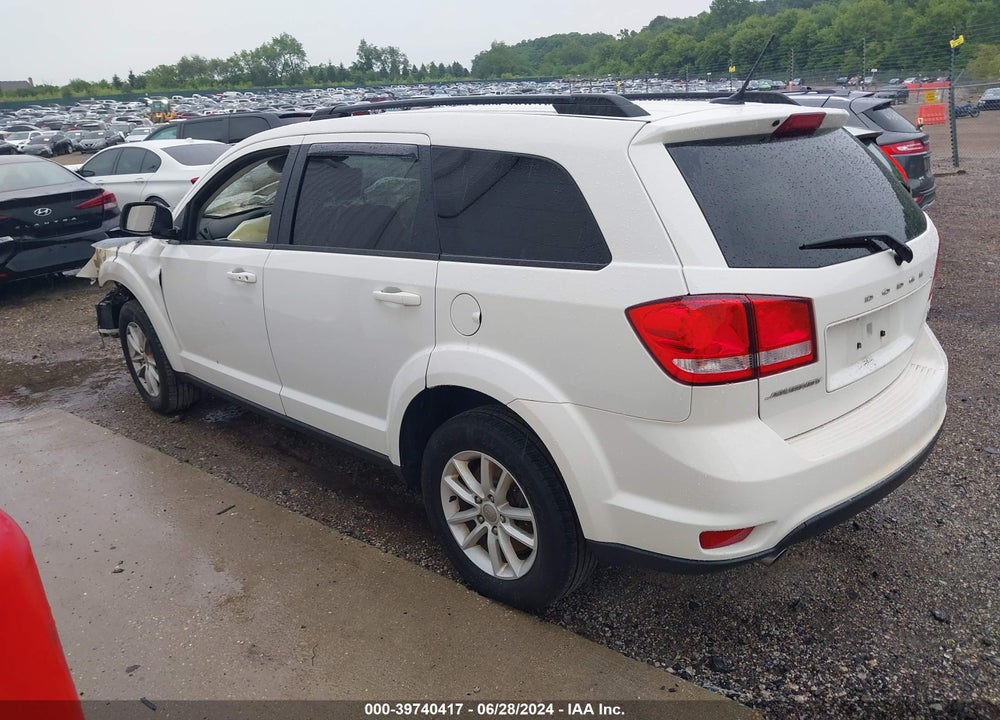 2016 DODGE JOURNEY SXT VIN: 3C4PDCBG5GT238308
