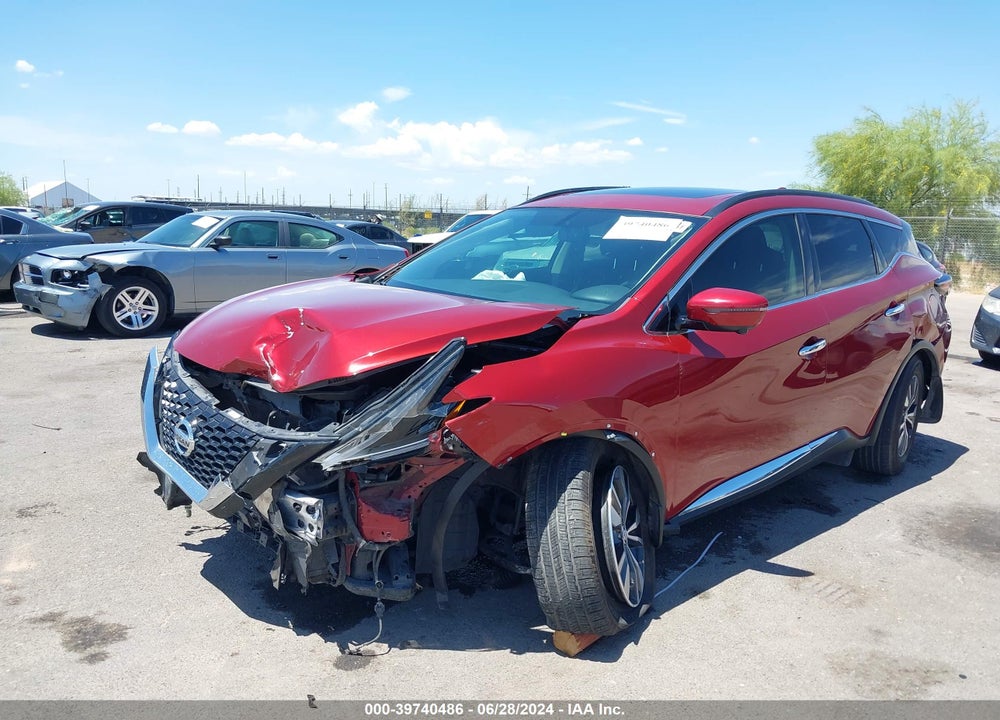 2019 NISSAN MURANO SV VIN: 5N1AZ2MJ9KN159190