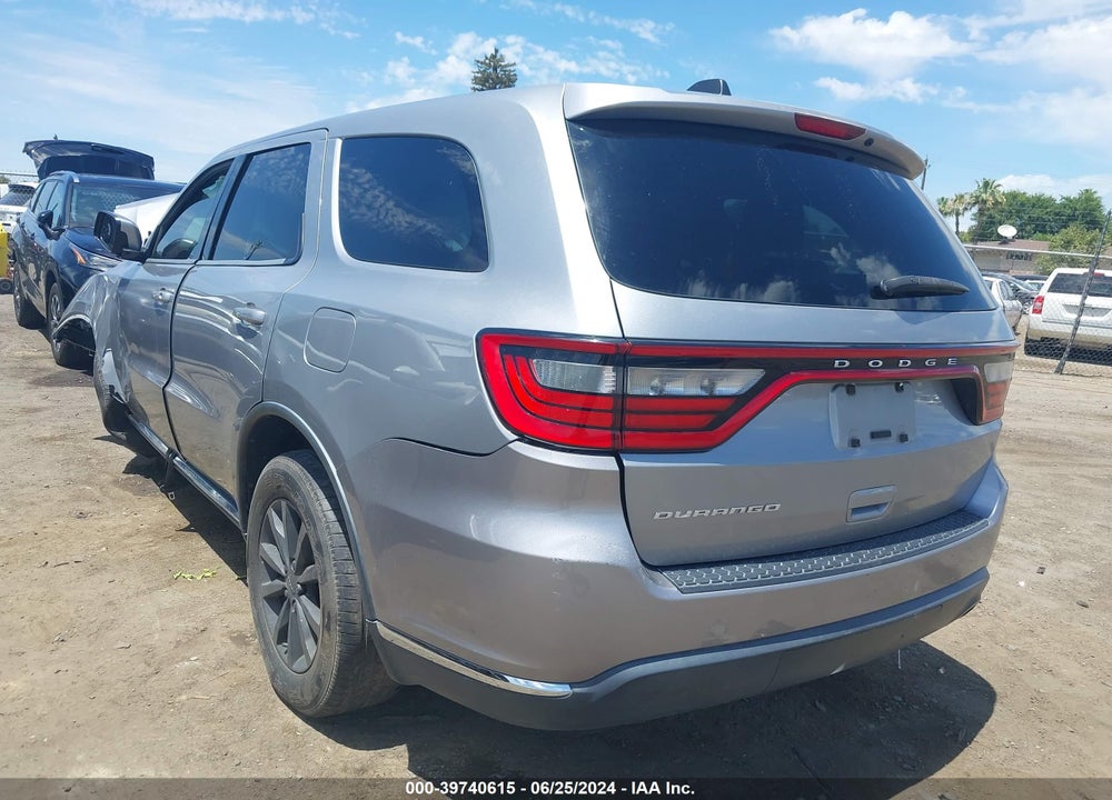2017 DODGE DURANGO SXT RWD VIN: 1C4RDHAG7HC600675