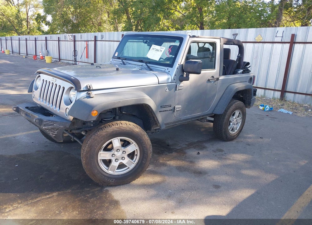2014 JEEP WRANGLER SPORT VIN: 1C4AJWAG3EL316188