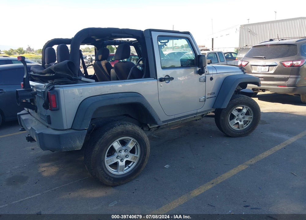 2014 JEEP WRANGLER SPORT VIN: 1C4AJWAG3EL316188
