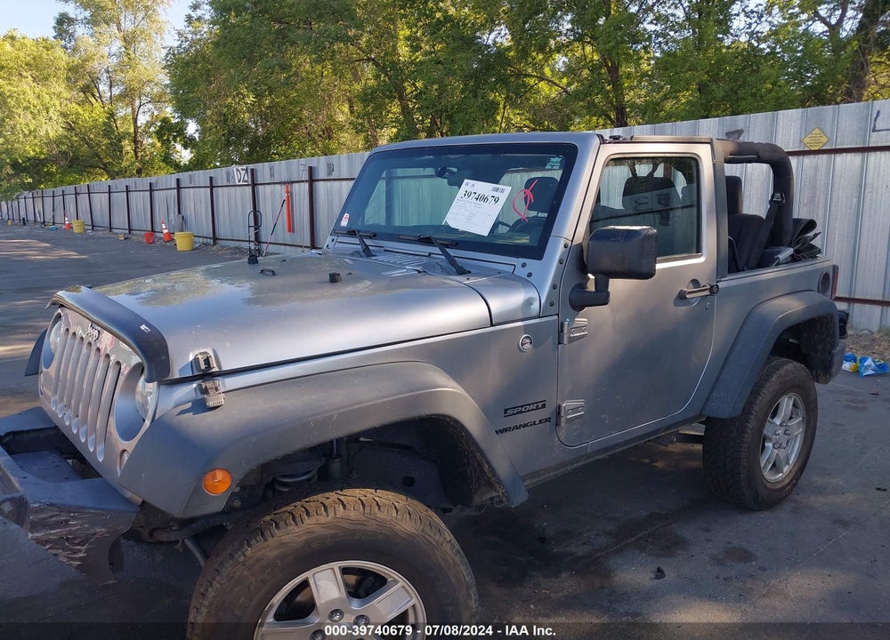 2014 JEEP WRANGLER SPORT VIN: 1C4AJWAG3EL316188