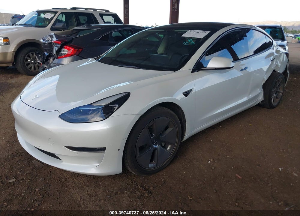 2022 TESLA MODEL 3 LONG RANGE DUAL MOTOR ALL-WHEEL DRIVE VIN: 5YJ3E1EB0NF230922