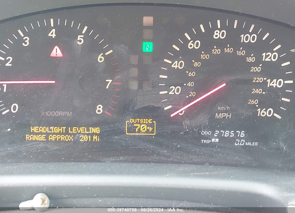2001 LEXUS LS 430 VIN: JTHBN30F210007452