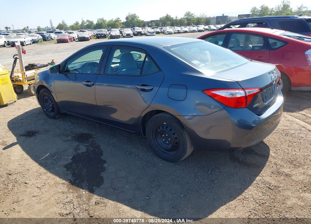 2015 TOYOTA COROLLA LE VIN: 5YFBURHEXFP339588