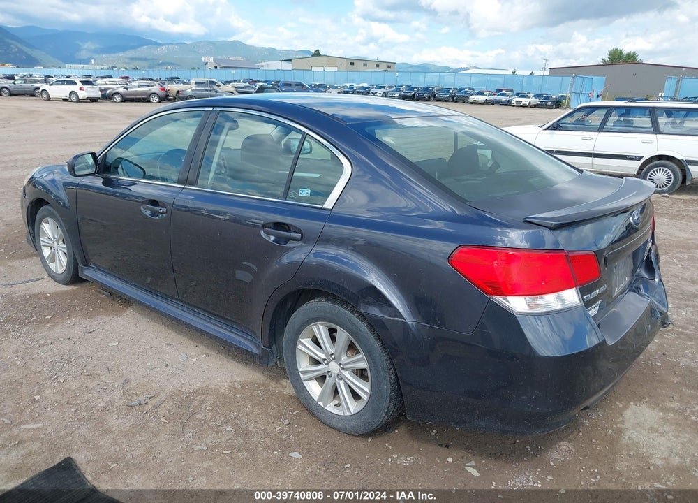 2012 SUBARU LEGACY 2.5I PREMIUM VIN: 4S3BMBB68C3004150