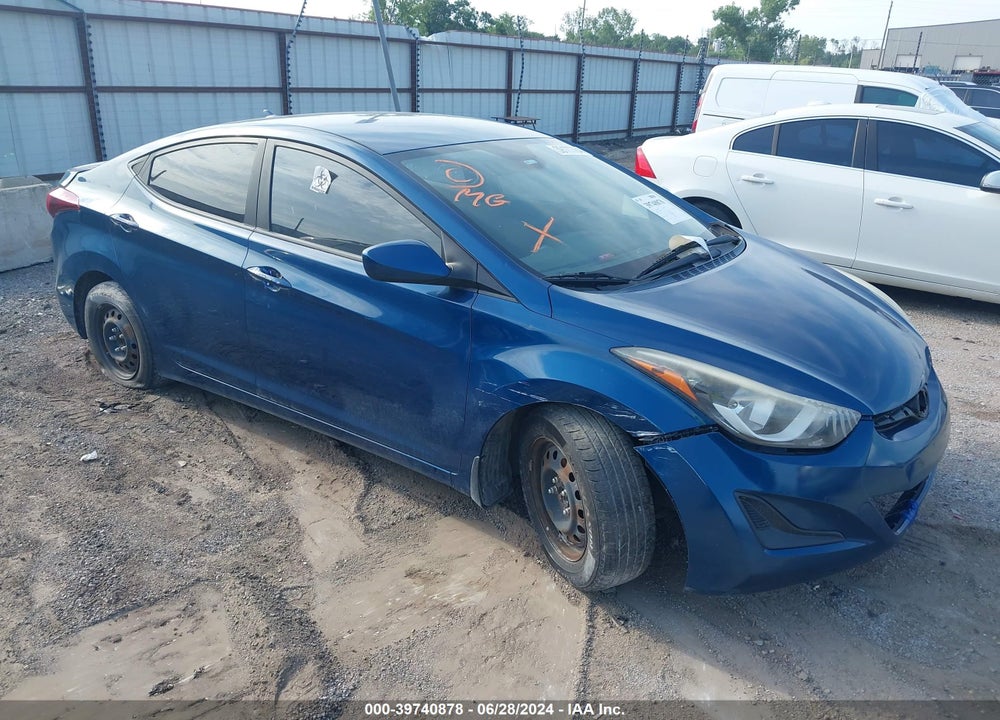 2016 HYUNDAI ELANTRA SE VIN: KMHDH4AE3GU516864