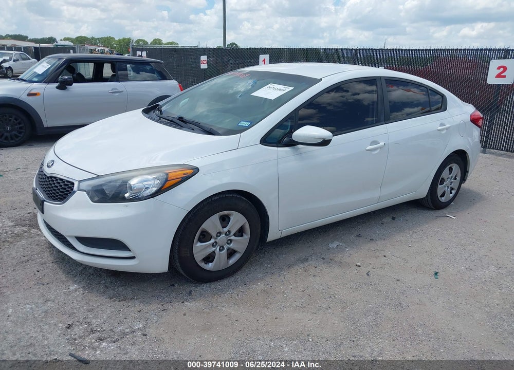 2016 KIA FORTE LX VIN: KNAFK4A64G5607088