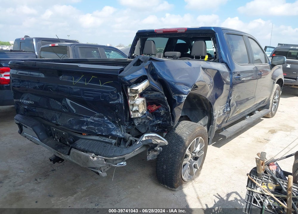 2022 CHEVROLET SILVERADO 1500 4WD STANDARD BED LT VIN: 3GCUDDED0NG622139