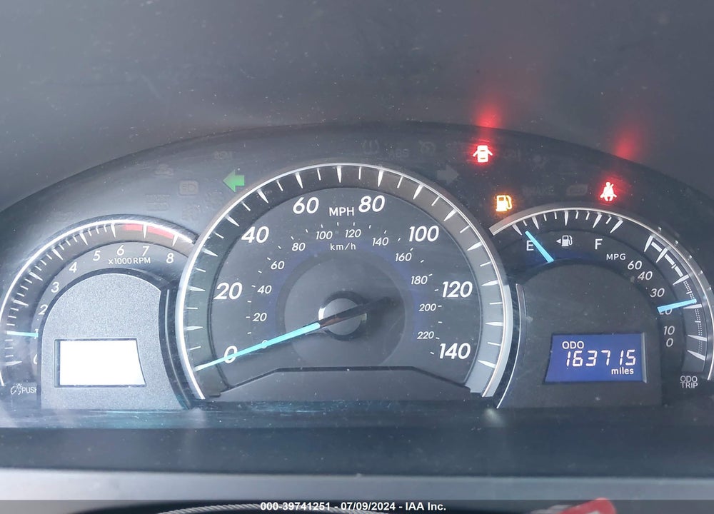 2013 TOYOTA CAMRY XLE V6 VIN: 4T1BK1FK9DU534402