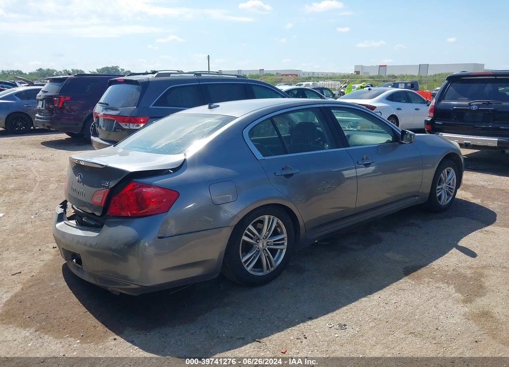 2012 INFINITI G25 JOURNEY VIN: JN1DV6AP6CM810590