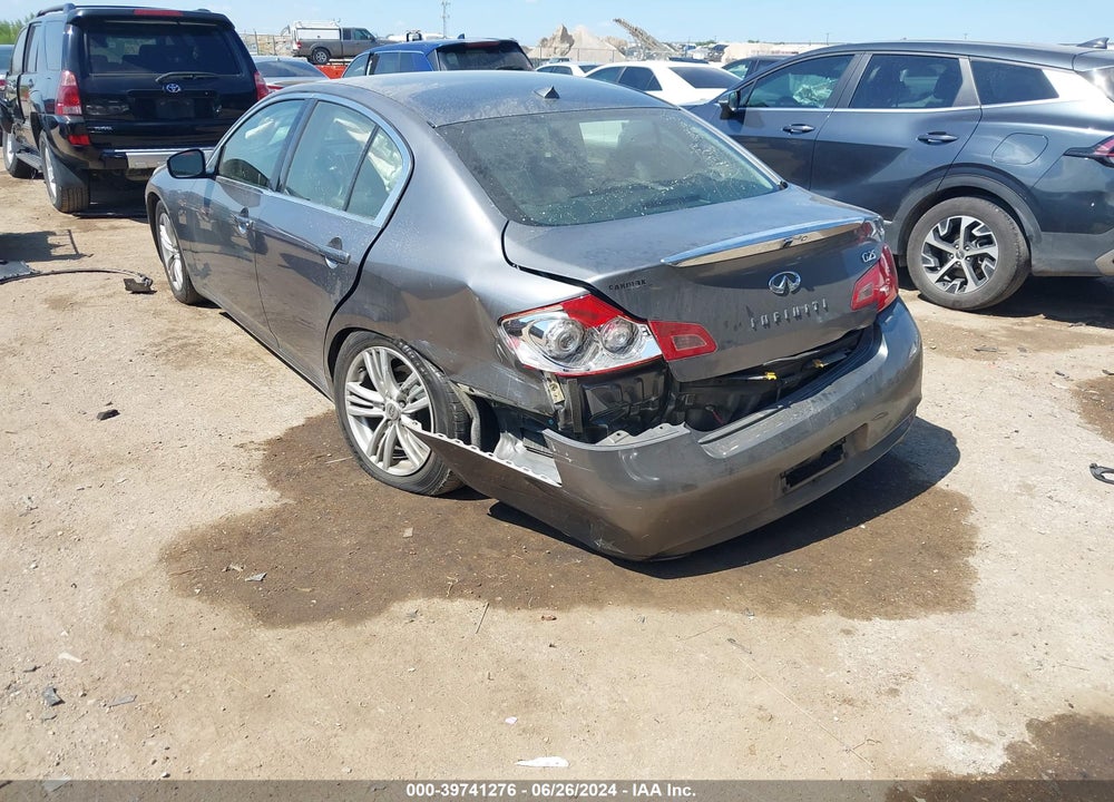2012 INFINITI G25 JOURNEY VIN: JN1DV6AP6CM810590