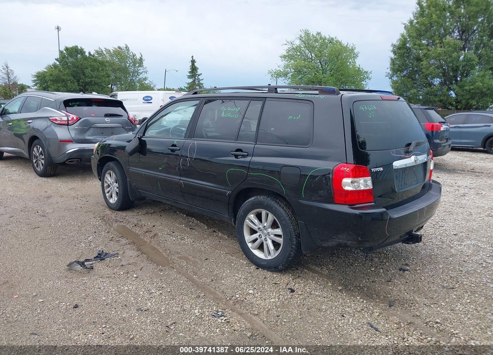 2006 TOYOTA HIGHLANDER HYBRID V6 VIN: JTEDW21A160004145