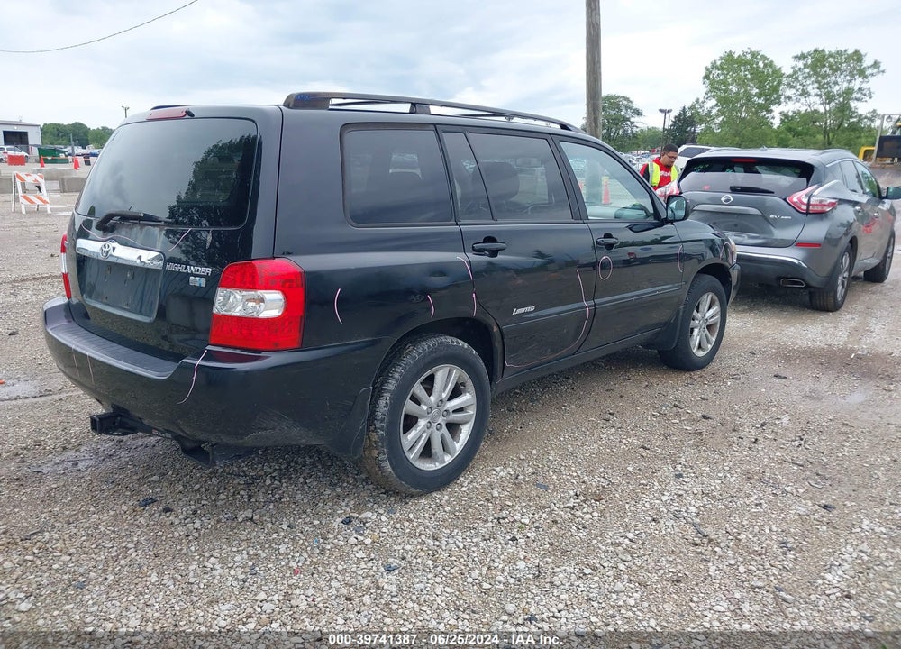 2006 TOYOTA HIGHLANDER HYBRID V6 VIN: JTEDW21A160004145