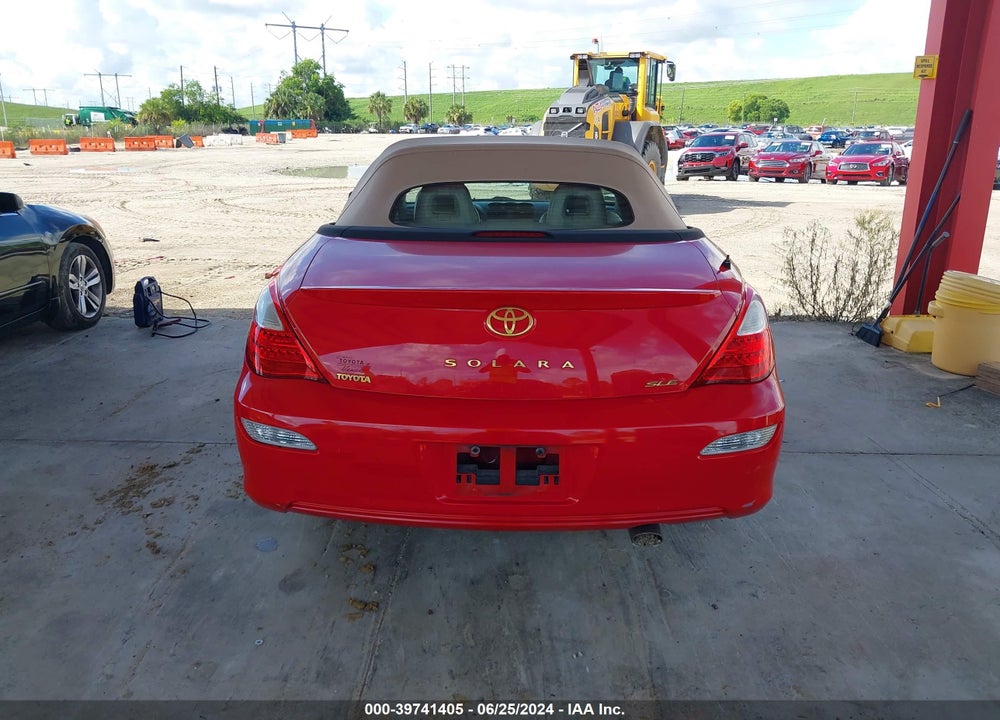 2008 TOYOTA CAMRY SOLARA SLE VIN: 4T1FA38P88U144860