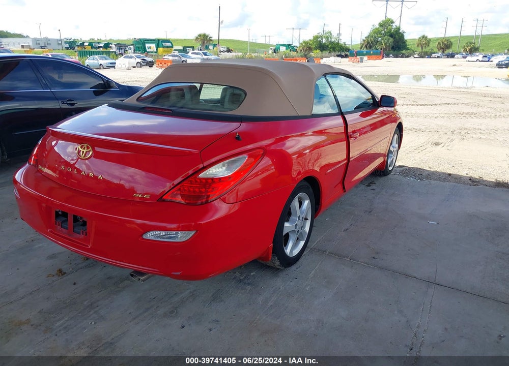 2008 TOYOTA CAMRY SOLARA SLE VIN: 4T1FA38P88U144860
