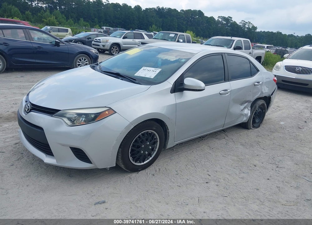 2016 TOYOTA COROLLA L VIN: 2T1BURHE4GC551257