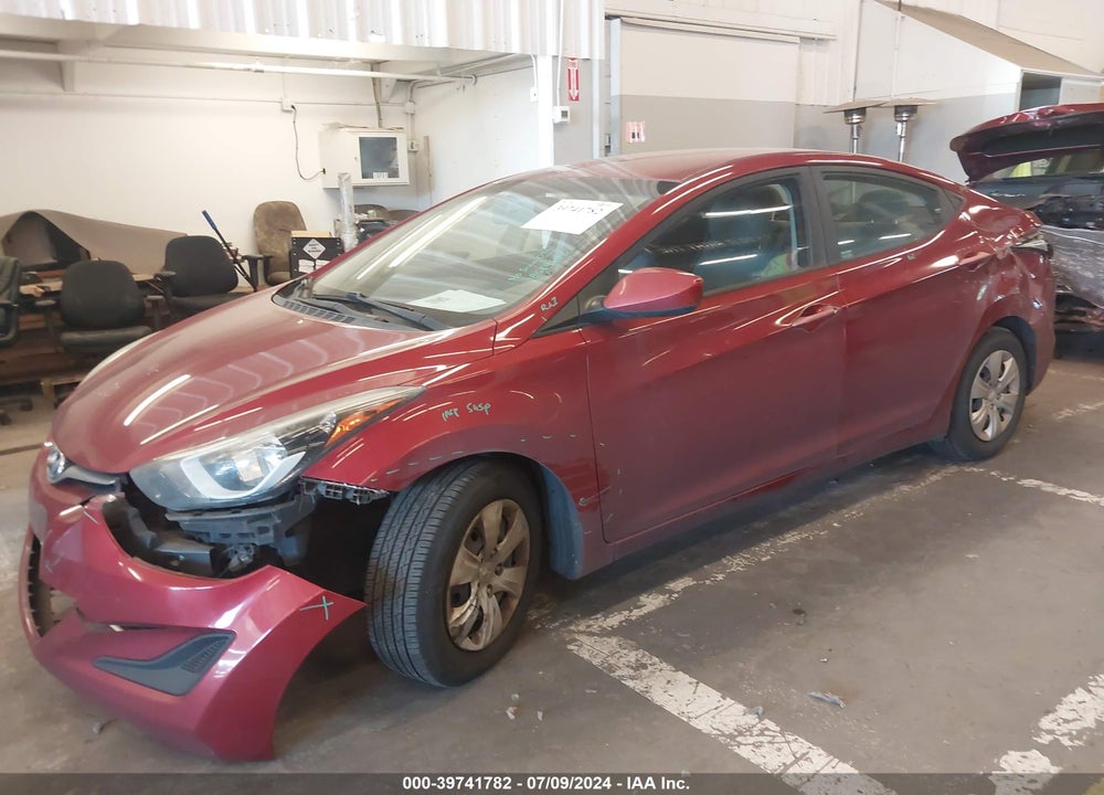 2016 HYUNDAI ELANTRA SE VIN: 5NPDH4AE5GH705210