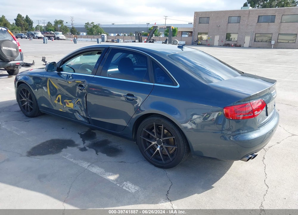 2009 AUDI A4 VIN: WAUSF78K09N069693