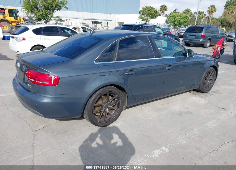 2009 AUDI A4 VIN: WAUSF78K09N069693