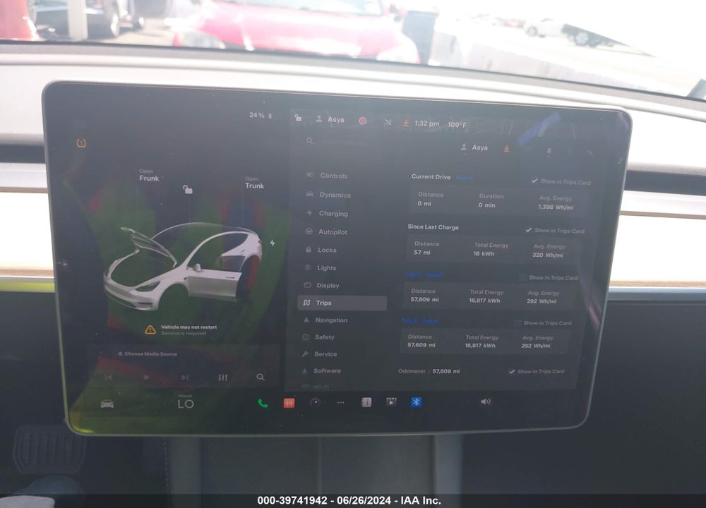 2021 TESLA MODEL Y LONG RANGE DUAL MOTOR ALL-WHEEL DRIVE VIN: 5YJYGDEEXMF186521