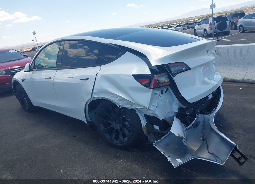 2021 TESLA MODEL Y LONG RANGE DUAL MOTOR ALL-WHEEL DRIVE VIN: 5YJYGDEEXMF186521