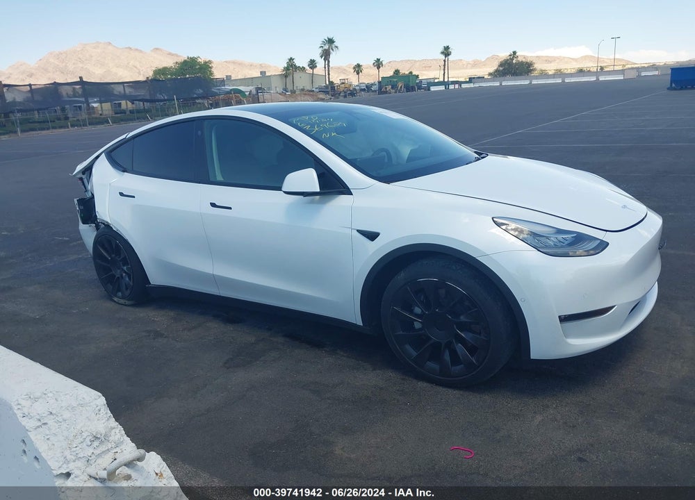 2021 TESLA MODEL Y LONG RANGE DUAL MOTOR ALL-WHEEL DRIVE VIN: 5YJYGDEEXMF186521