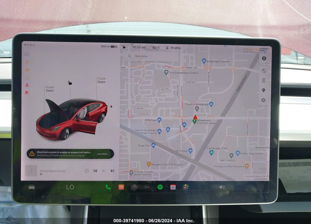 2019 TESLA MODEL 3 LONG RANGE/PERFORMANCE VIN: 5YJ3E1EB2KF391865