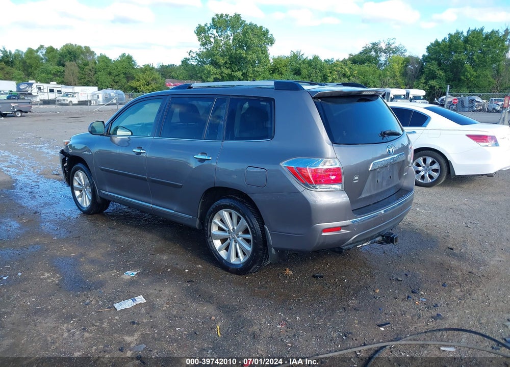 2012 TOYOTA HIGHLANDER HYBRID LIMITED V6 VIN: JTEDC3EH4C2007465