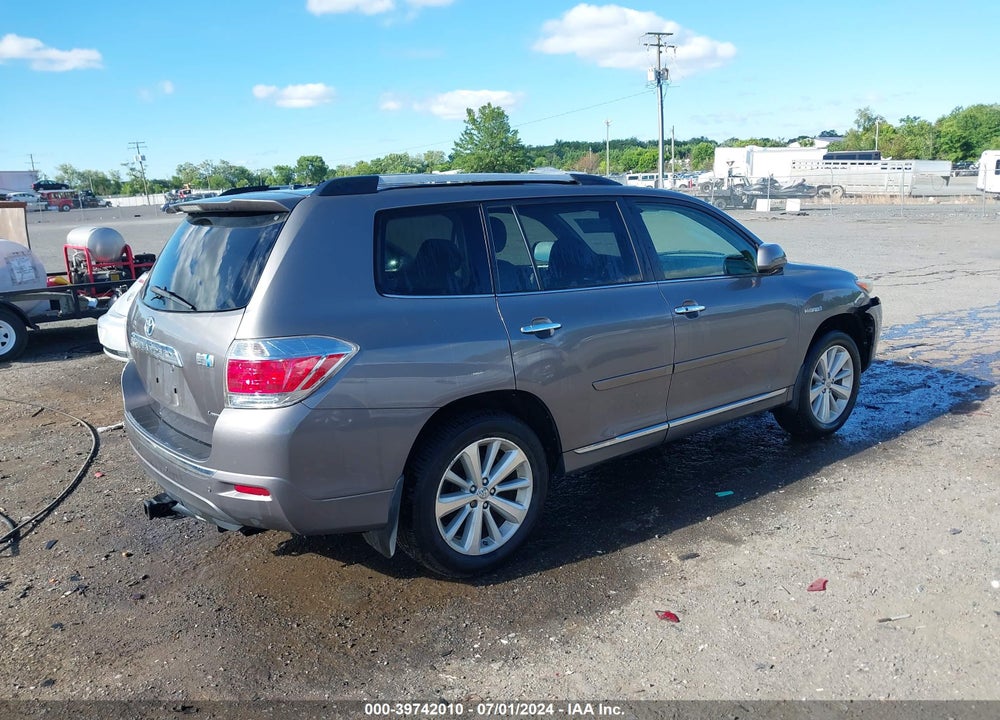 2012 TOYOTA HIGHLANDER HYBRID LIMITED V6 VIN: JTEDC3EH4C2007465
