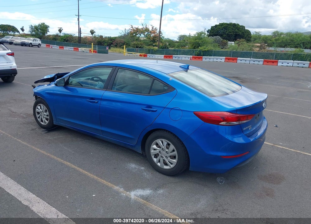 2017 HYUNDAI ELANTRA SE VIN: 5NPD74LF0HH113160