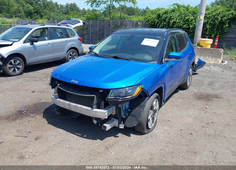 2020 JEEP COMPASS LIMITED FWD VIN: 3C4NJCCB9LT140525