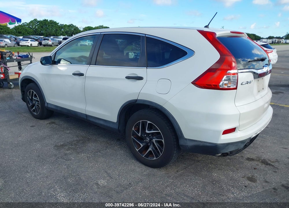 2016 HONDA CR-V SE VIN: 5J6RM3H4XGL013894