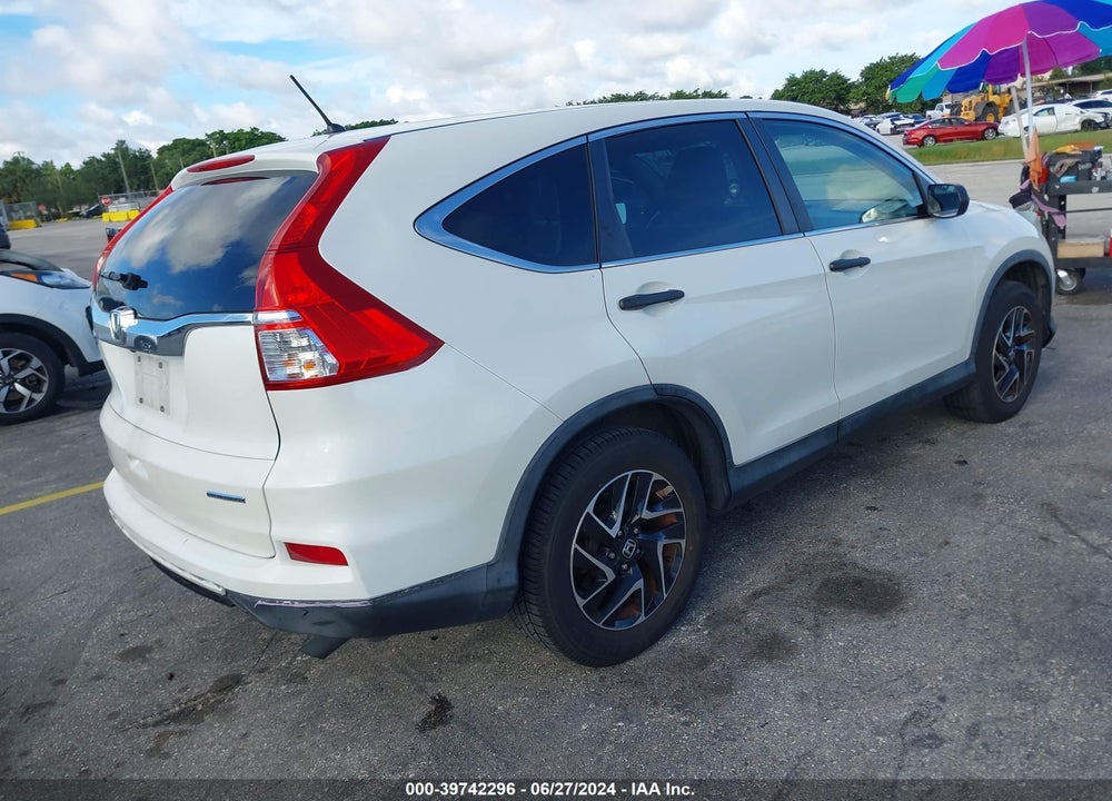 2016 HONDA CR-V SE VIN: 5J6RM3H4XGL013894