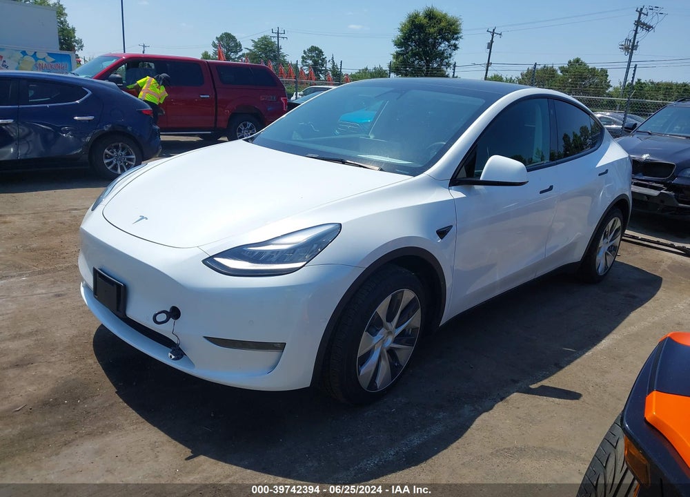 2021 TESLA MODEL Y LONG RANGE DUAL MOTOR ALL-WHEEL DRIVE VIN: 5YJYGDEE3MF157068