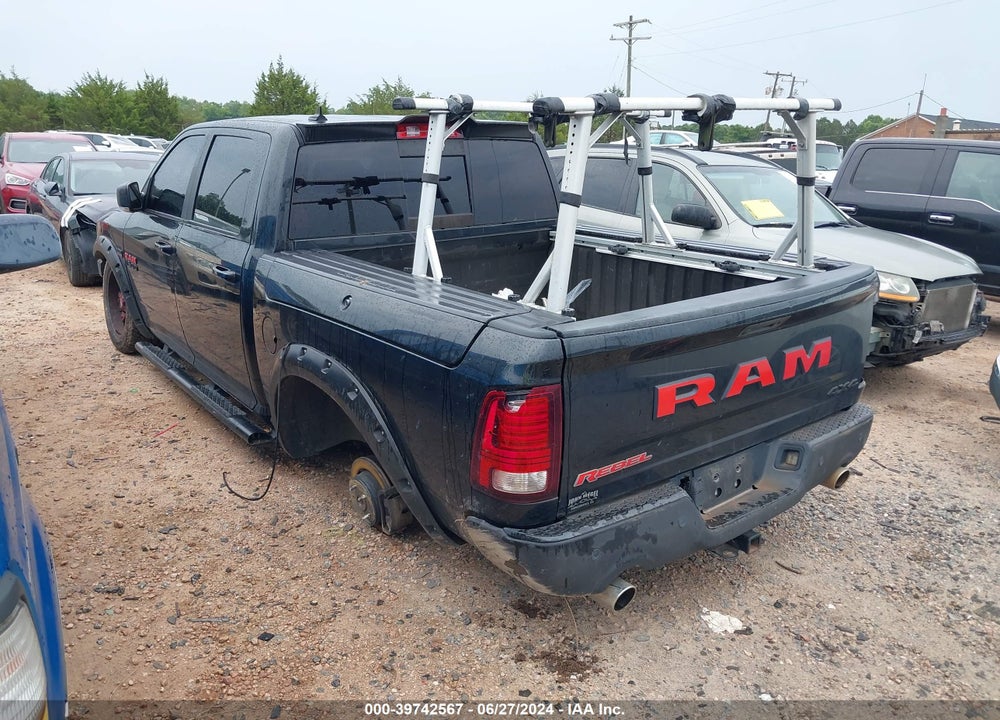 2017 RAM 1500 REBEL 4X4 5'7 BOX VIN: 1C6RR7YT7HS507408