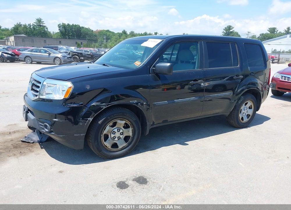 2014 HONDA PILOT LX VIN: 5FNYF4H22EB029992
