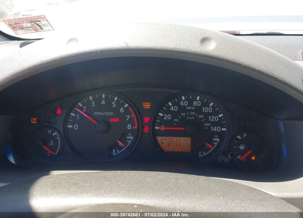 2008 NISSAN XTERRA S VIN: 5N1AN08UX8C501433