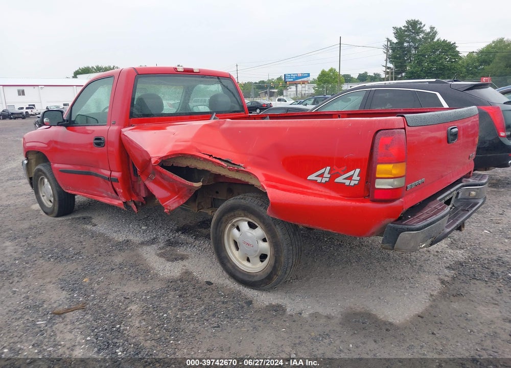 1999 GMC SIERRA 1500 SL VIN: 1GTEK14T4XE508656