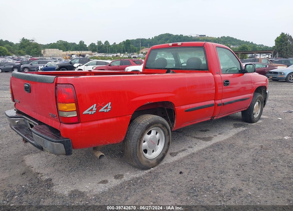 1999 GMC SIERRA 1500 SL VIN: 1GTEK14T4XE508656