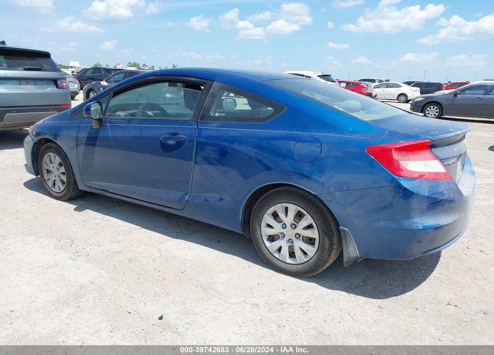 2012 HONDA CIVIC LX VIN: 2HGFG3B5XCH535127